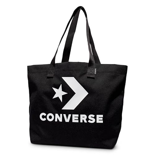 CONVERSE 10024675-A01 Star Chevron Tote Bag Unisex Schwarz von Converse