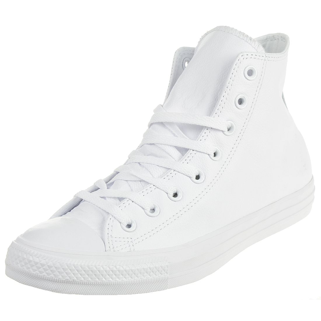 Converse CTAS LTHR HI Sneaker Chuck Unisex Leder Monochrom Weiss 1T406 Converse CTAS LTHR HI Sneaker Chuck Unisex Leder Monochrom Weiss 1T406 von Converse