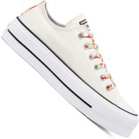 Converse Chuck Taylor All Star Open Platform Egret/White/Bright Poppy von Converse