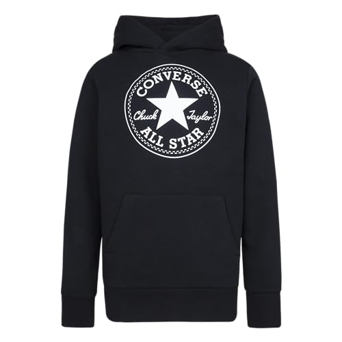 Converse Core Unisex-Kapuzenpullover für Kinder und Jungen, Schwarz, 10-12 Jahre von Converse