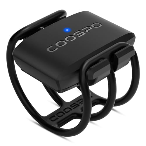 COOSPO BK9C Trittfrequenzsensor Bluetooth5.0 ANT+, Drahtloser Fahrraddrehzahlsensor RPM Cadence Sensor IP67 Wasserdichter Low Energy Technologie, Kompatibel mit Rouvy Zwift Peloton Wahoo von CooSpo