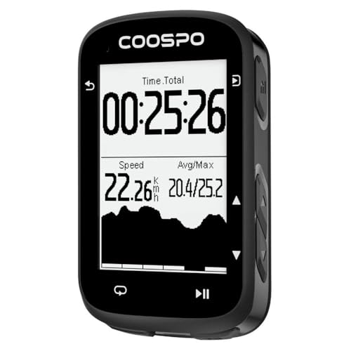 COOSPO Fahrradcomputer Fahrrad GPS Real Road CS500, Fahrradcomputer mit Navigation, 45 Stunden Akkulaufzeit, LCD-Display, Hintergrundbeleuchtung, IPX7, BLE5.0 & ANT+ COOSPO Fahrradcomputer Fahrrad GPS Real Road CS500, Fahrradcomputer mit Navigation, 45 Stunden Akkulaufzeit, LCD-Display, Hintergrundbeleuchtung, IPX7, BLE5.0 & ANT+ von CooSpo