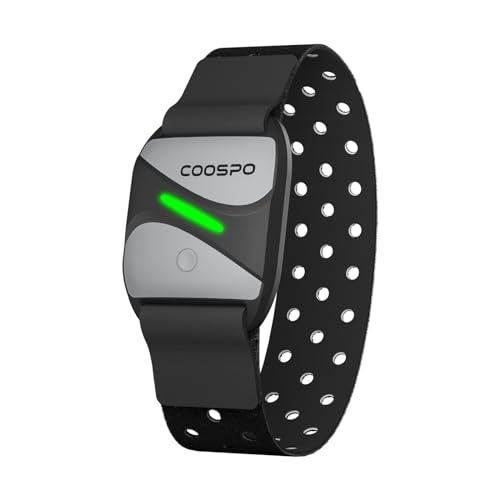 COOSPO HW807 Herzfrequenzmesser Armband HRV Herzfrequenz-Trainingsbereich per Bluetooth5.0/ ANT+, Sensor LED Pulsmesser Armgurt IP67 Wasserdichter, Wiederaufladbar Kompatibel mit Wahoo, Zwift, Strava COOSPO HW807 Herzfrequenzmesser Armband HRV Herzfrequenz-Trainingsbereich per Bluetooth5.0/ ANT+, Sensor LED Pulsmesser Armgurt IP67 Wasserdichter, Wiederaufladbar Kompatibel mit Wahoo, Zwift, Strava von CooSpo