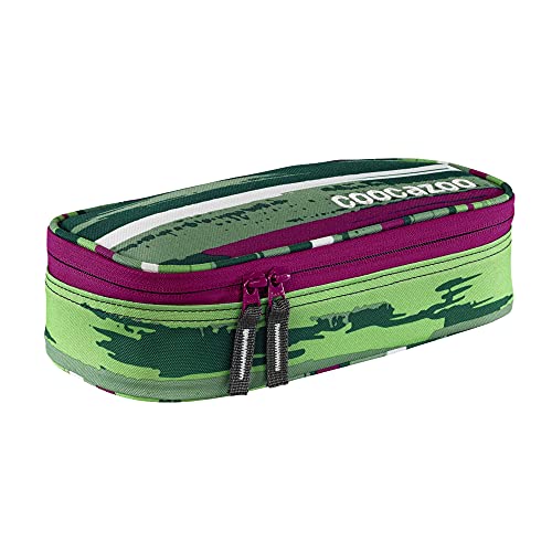 coocazoo Federmäppchen PencilDenzel „Bartik“ grün/pink, Schlamperetui, Geodreieckfach, Stundenplanfach, herausnehmbarer Stiftehalter, zusätzliches Reißverschlussfach coocazoo Federmäppchen PencilDenzel „Bartik“ grün/pink, Schlamperetui, Geodreieckfach, Stundenplanfach, herausnehmbarer Stiftehalter, zusätzliches Reißverschlussfach von Coocazoo
