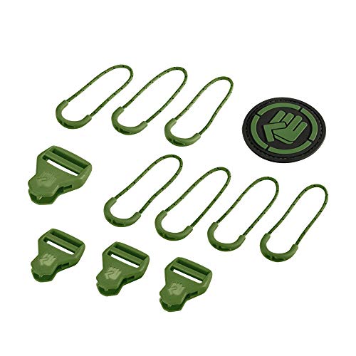 coocazoo MatchPatch Classic Artichoke Green, grün, Zubehör-Set um Rucksäcke selbst zu gestalten, austauschbar von Coocazoo