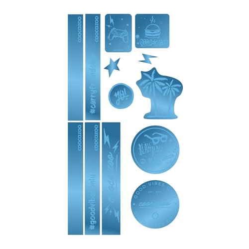 coocazoo Reflektierendes Sticker-Set Blue, trendig, Coole Motive, Sichtbarkeit im Straßenverkehr, wasserabweisend coocazoo Reflektierendes Sticker-Set Blue, trendig, Coole Motive, Sichtbarkeit im Straßenverkehr, wasserabweisend von Coocazoo