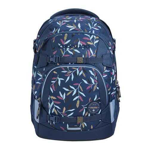 coocazoo Schulrucksack Mate „Boho Glam”, blau, ergonomischer & anpassbarer Tornister, höhen- & größenverstellbar, mit Brustgurt & Hüftgurt, ab der 3. Klasse von Coocazoo