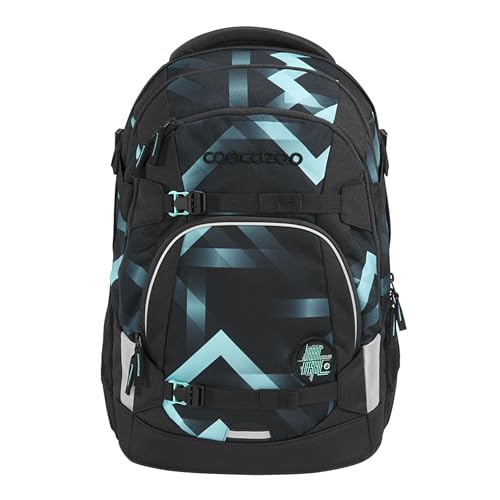 coocazoo Schulrucksack Mate „Laser Lights”, schwarz-türkis, ergonomischer & anpassbarer Tornister, höhen- & größenverstellbar, mit Brustgurt & Hüftgurt, ab der 3. Klasse coocazoo Schulrucksack Mate „Laser Lights”, schwarz-türkis, ergonomischer & anpassbarer Tornister, höhen- & größenverstellbar, mit Brustgurt & Hüftgurt, ab der 3. Klasse von Coocazoo