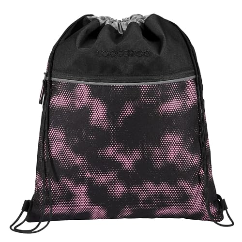 coocazoo Turnbeutel „Pink Illusion”, schwarz-pink, mit Reißverschlussfach und Kordelzug, reflektierende Elemente, Schlaufen zur Befestigung am Schulrucksack, 10 Liter, ab der 3. Klasse coocazoo Turnbeutel „Pink Illusion”, schwarz-pink, mit Reißverschlussfach und Kordelzug, reflektierende Elemente, Schlaufen zur Befestigung am Schulrucksack, 10 Liter, ab der 3. Klasse von Coocazoo