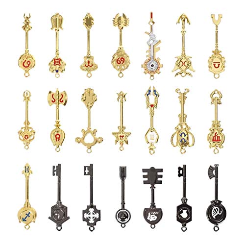 CoolChange Fairy Anime Schlüssel Set von Lucy Heartfilia mit 21 Schlüsselanhängern von CoolChange