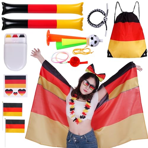 CoolChange Großes Deutschland Fan Paket zur Fußball EM 2024 | 11-teilig (Frauen) von CoolChange