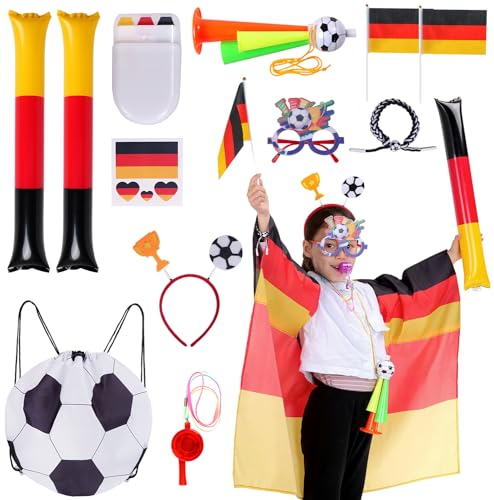 CoolChange Großes Deutschland Fan Paket zur Fußball EM 2024 | 11-teilig (Jugendliche) von CoolChange