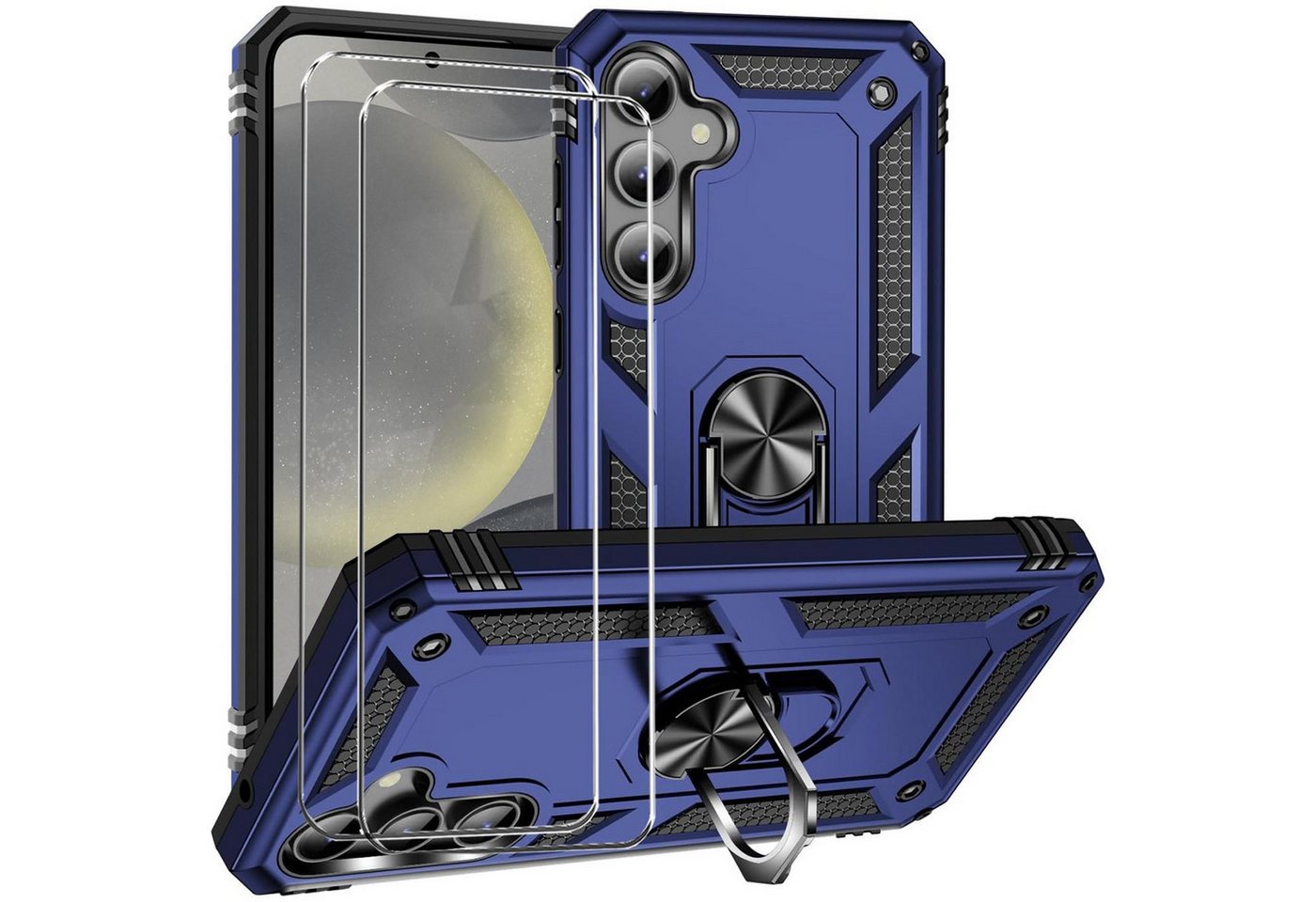 CoolGadget Handyhülle Blau als 2in1 Schutz Cover Set für das Samsung Galaxy S21 Plus 6,7 Zoll, 2x Glas Display Schutz Folie + 1x TPU Case Hülle für Galaxy S21 Plus CoolGadget Handyhülle Blau als 2in1 Schutz Cover Set für das Samsung Galaxy S21 Plus 6,7 Zoll, 2x Glas Display Schutz Folie + 1x TPU Case Hülle für Galaxy S21 Plus von CoolGadget