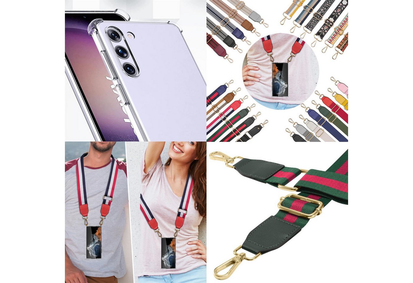 CoolGadget Handyhülle Handyhülle mit Handyband für Samsung Galaxy S20 FE, Case zum Umhängen Kette Halsband Kordel mit Hülle für Galaxy S20 FE von CoolGadget