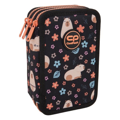 CoolPack XXL Federtasche Federmappe 3-Fach Schulstiftetui, dreifaches Federmäppchen, Federmäppchen für Mädchen, Jungen, Federmäppchen 44-teilig gefüllte Schüleretui 3-stöckig, Capybara CoolPack XXL Federtasche Federmappe 3-Fach Schulstiftetui, dreifaches Federmäppchen, Federmäppchen für Mädchen, Jungen, Federmäppchen 44-teilig gefüllte Schüleretui 3-stöckig, Capybara von CoolPack