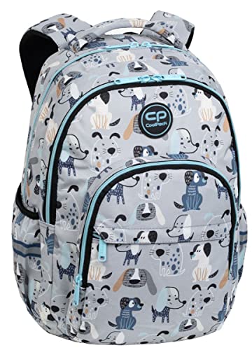 Coolpack F003694, Schulrucksack BASIC PLUS DOGGY, Grey, 43 x 30 x 19 cm von CoolPack