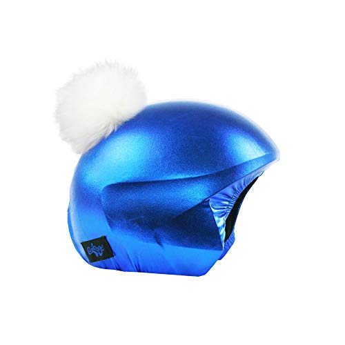 COOLCASC Multisport Helm Cover Exclusive Blau/Weiss pon pon von Coolcasc