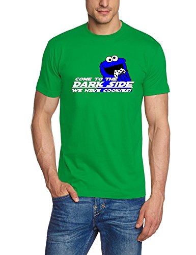 Come to The Darkside - We Have Cookies ! T-Shirt Green, Gr.S von Coole-Fun-T-Shirts