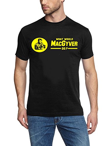 Coole-Fun-T-Shirts + MAC GYVER + HERREN SCHWARZ/GELB - T-SHIRT - GR.XL Coole-Fun-T-Shirts + MAC GYVER + HERREN SCHWARZ/GELB - T-SHIRT - GR.XL von Coole-Fun-T-Shirts