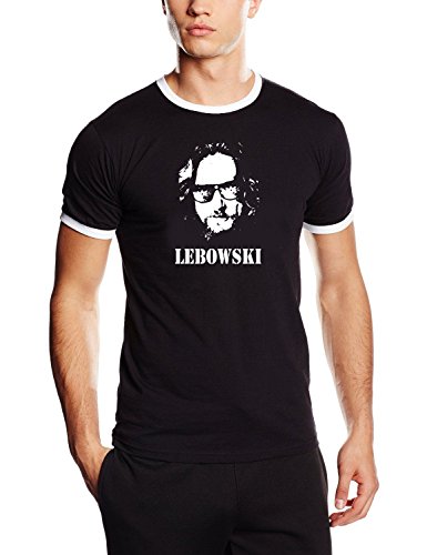 Coole-Fun-T-Shirts BIG LEBOWSKI ! DUDE T-SHIRT Druck in weiss, S M L XL XXL (SCHWARZ, XL) von Coole-Fun-T-Shirts