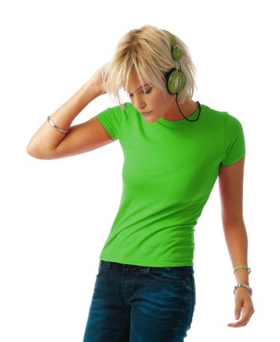 Coole-Fun-T-Shirts Damen NEON GIRLY T-SHIRT floureszierend neongreen, XS von Coole-Fun-T-Shirts