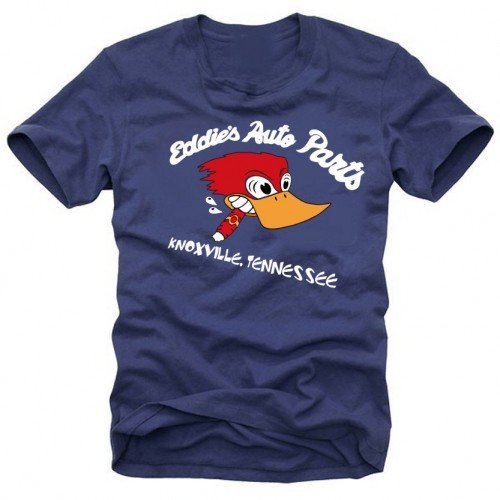 Coole-Fun-T-Shirts EDDIES AUTO PARTS - JACK ASS - KNOXVILLE NAVY T-SHIRT, GR.L von Coole-Fun-T-Shirts