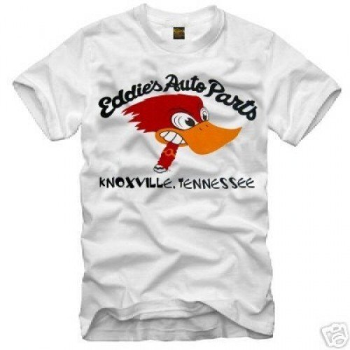 Coole-Fun-T-Shirts Eddies Auto Parts - Jack Ass - Knoxville Weiss T-Shirt, GR.S von Coole-Fun-T-Shirts