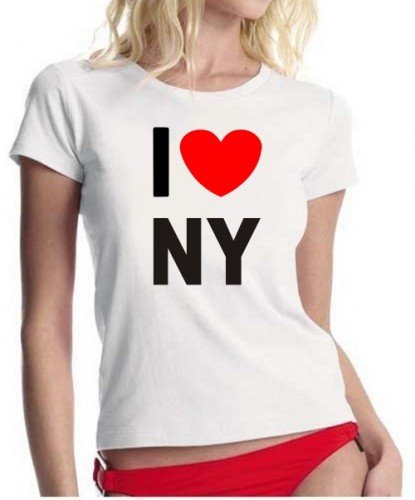 Coole-Fun-T-Shirts I Love NY ! Girly T-Shirt Weiss Gr.M Coole-Fun-T-Shirts I Love NY ! Girly T-Shirt Weiss Gr.M von Coole-Fun-T-Shirts