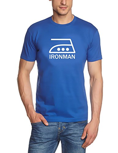 Coole-Fun-T-Shirts Ironman T-Shirt - blau-Weiss Gr.M Coole-Fun-T-Shirts Ironman T-Shirt - blau-Weiss Gr.M von Coole-Fun-T-Shirts