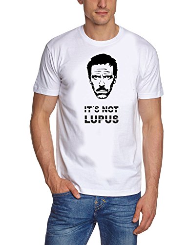 Coole-Fun-T-Shirts It s not Lupus Dr.House T-Shirt Weiss - T-Shirt, GR.XXL von Coole-Fun-T-Shirts