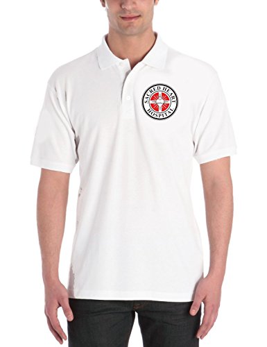 Coole-Fun-T-Shirts Scrubs Sacred Heart Hospital - Poloshirt Weiss GR.L von Coole-Fun-T-Shirts