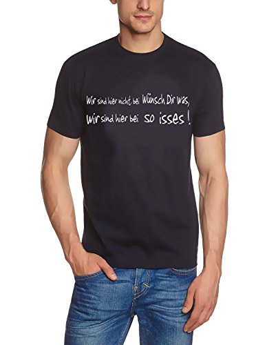 Coole-Fun-T-Shirts Wir sind Hier Nicht bei WÜNSCH DIR was T-Shirt - T-Shirt Navy Gr.M von Coole-Fun-T-Shirts