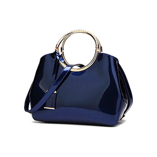 Coolives Damen Handtasche Tasche Henkeltasche aus PU-Lackleder Hochzeitstasche Schultertasche Umhängetasche für die Hochzeit Abend Taschen Königsblau EINWEG Coolives Damen Handtasche Tasche Henkeltasche aus PU-Lackleder Hochzeitstasche Schultertasche Umhängetasche für die Hochzeit Abend Taschen Königsblau EINWEG von Coolives