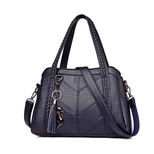 Coolives Damen Hobo Schultertasche Tasche mit Schultergurt Umhängetasche Handtasche aus PU-Leder Blau EINWEG Coolives Damen Hobo Schultertasche Tasche mit Schultergurt Umhängetasche Handtasche aus PU-Leder Blau EINWEG von Coolives