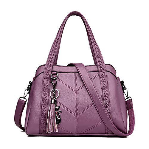 Coolives Damen Hobo Schultertasche Tasche mit Schultergurt Umhängetasche Handtasche aus PU-Leder Lila EINWEG Coolives Damen Hobo Schultertasche Tasche mit Schultergurt Umhängetasche Handtasche aus PU-Leder Lila EINWEG von Coolives