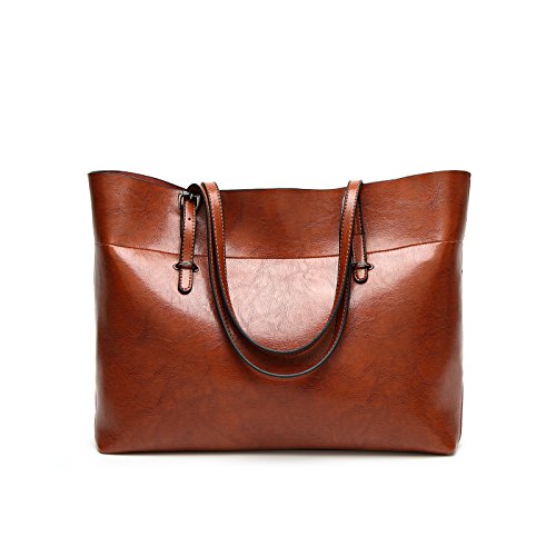Coolives Damen Shopper Taschen Tote Handtaschen Horizontal Schultertasche Braun EINWEG Coolives Damen Shopper Taschen Tote Handtaschen Horizontal Schultertasche Braun EINWEG von Coolives