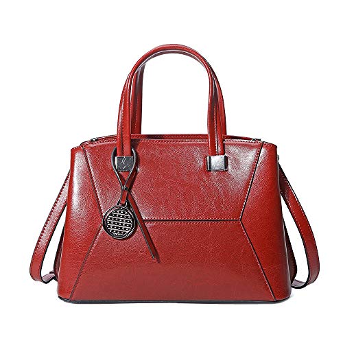 Coolives Damen Tasche Kleine Handtasche Henkeltasche Umhängetasche Schultertasche aus Leder Weinrot EINWEG Coolives Damen Tasche Kleine Handtasche Henkeltasche Umhängetasche Schultertasche aus Leder Weinrot EINWEG von Coolives