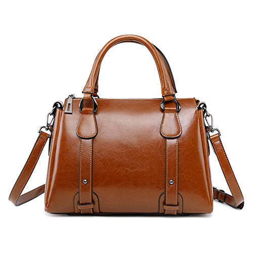 Coolives Damen Tasche aus Leder Handtasche Henkeltasche Umhängetasche Schultertasche Braun EINWEG Coolives Damen Tasche aus Leder Handtasche Henkeltasche Umhängetasche Schultertasche Braun EINWEG von Coolives