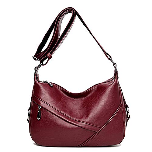 Coolives Damen Umhängetasche Casual Schultertasche Messenger Tasche Rotwein EINWEG Coolives Damen Umhängetasche Casual Schultertasche Messenger Tasche Rotwein EINWEG von Coolives