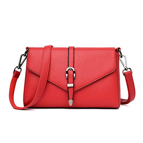 Coolives Damen Umhängetasche aus PU-Leder Kleine Schultertasche Elegant Handtasche Tasche für Dame Rot EINWEG Coolives Damen Umhängetasche aus PU-Leder Kleine Schultertasche Elegant Handtasche Tasche für Dame Rot EINWEG von Coolives