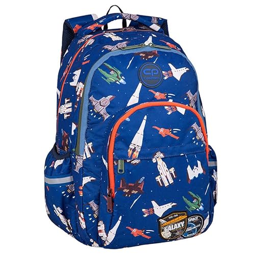 Coolpack F003764, Schulrucksack BASIC PLUS SPACE ADVENTURE, Blue, 43 x 30 x 19 cm von CoolPack