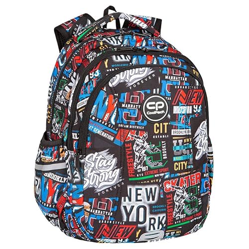 Coolpack F048673, Schulrucksack JOY S BIG CITY, Multicolor, 39 x 28 x 17 cm von CoolPack