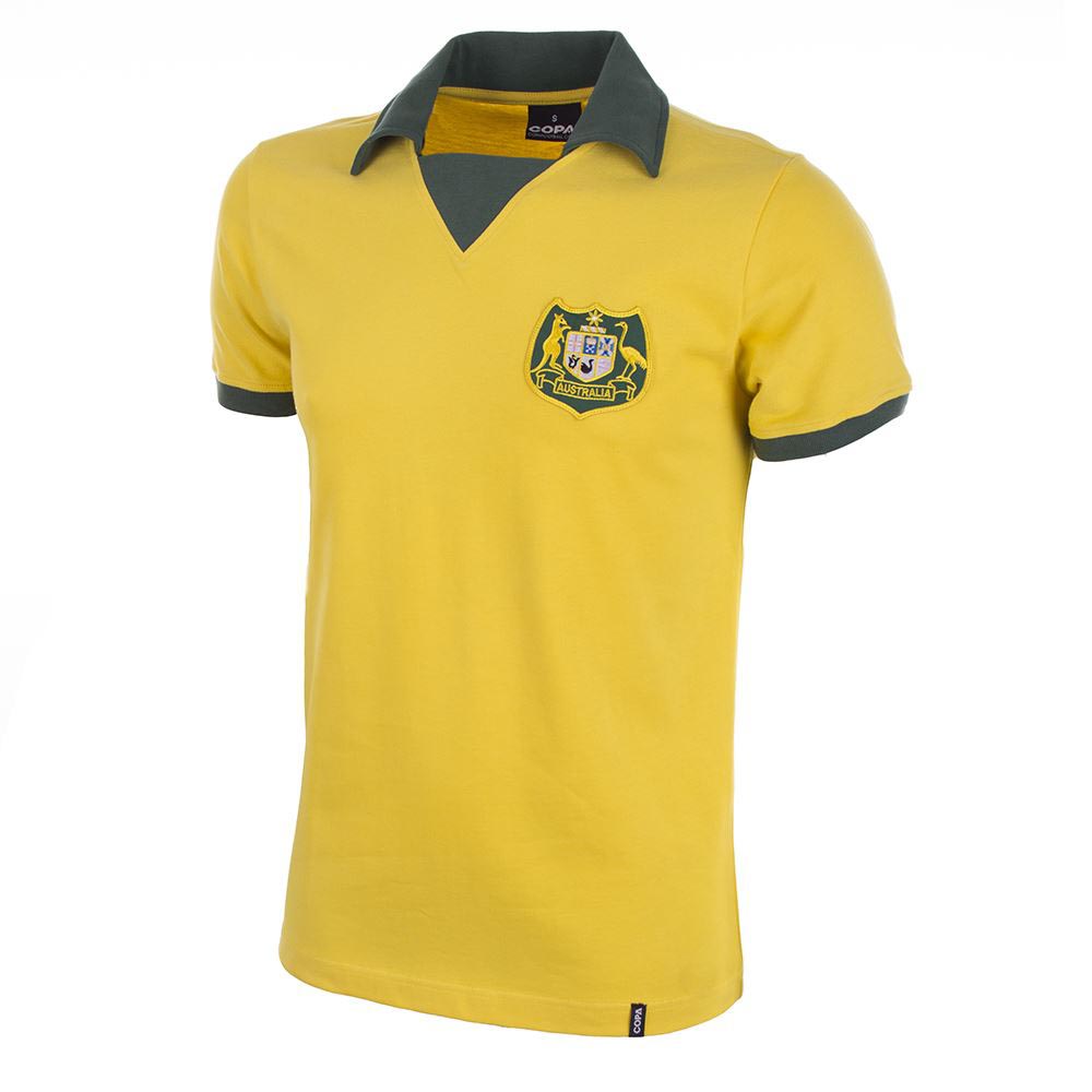 Copa Australia World Cup 1974 Short Sleeve Polo Gelb S Mann von Copa