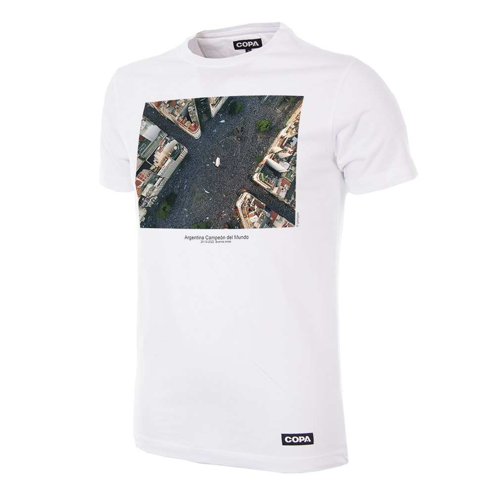 Copa Buenos Aires Short Sleeve T-shirt Weiß XS Mann von Copa