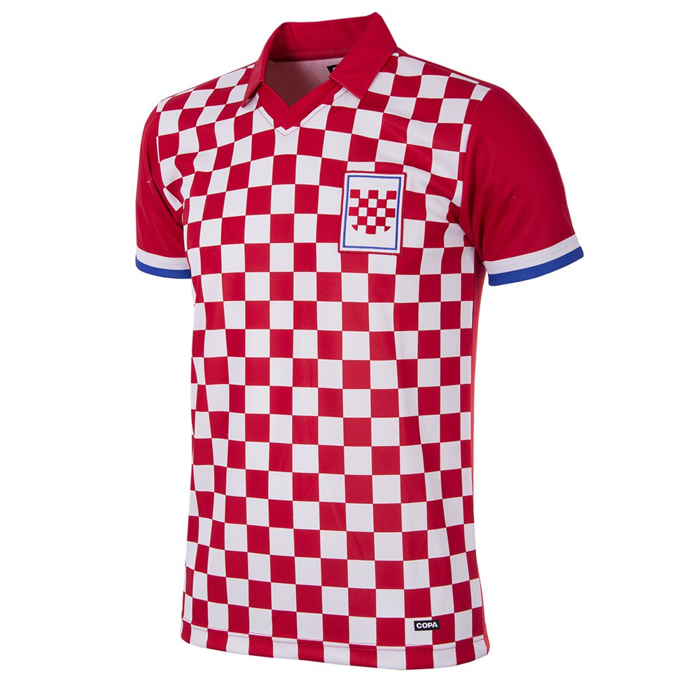 Copa Croatia 1990 Retro Short Sleeve T-shirt Rot L Mann von Copa