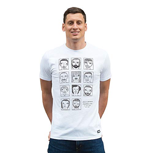 COPA Herren T-Shirt Badly Drawn Fußballer Rundhals Fußballer T-Shirt XXL weiß von COPA