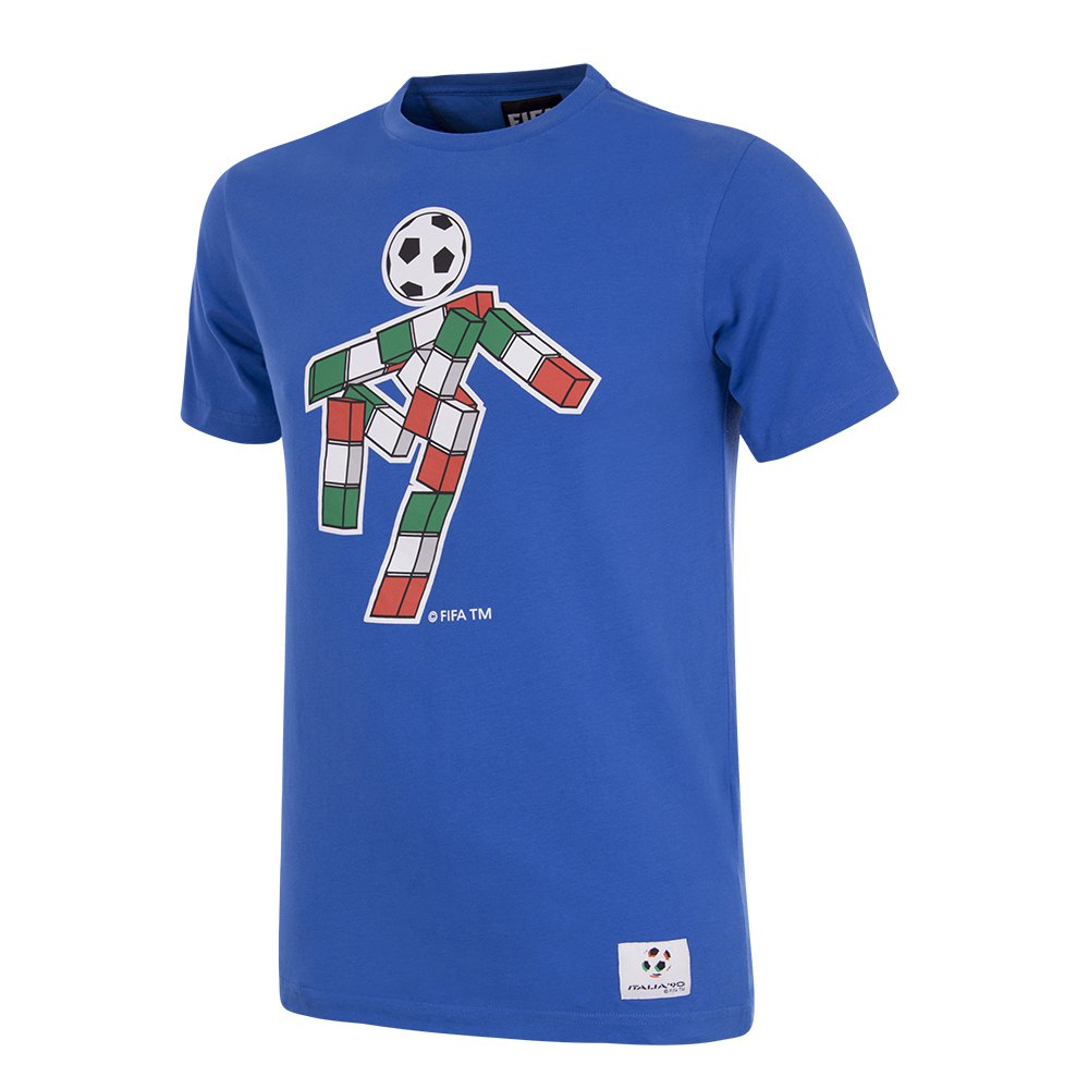 Copa Italy 1990 World Cup Mascot Short Sleeve T-shirt Blau XS Mann von Copa