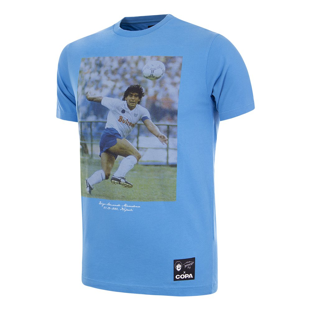 Copa Maradona X Naples Away Short Sleeve T-shirt Blau S Mann von Copa