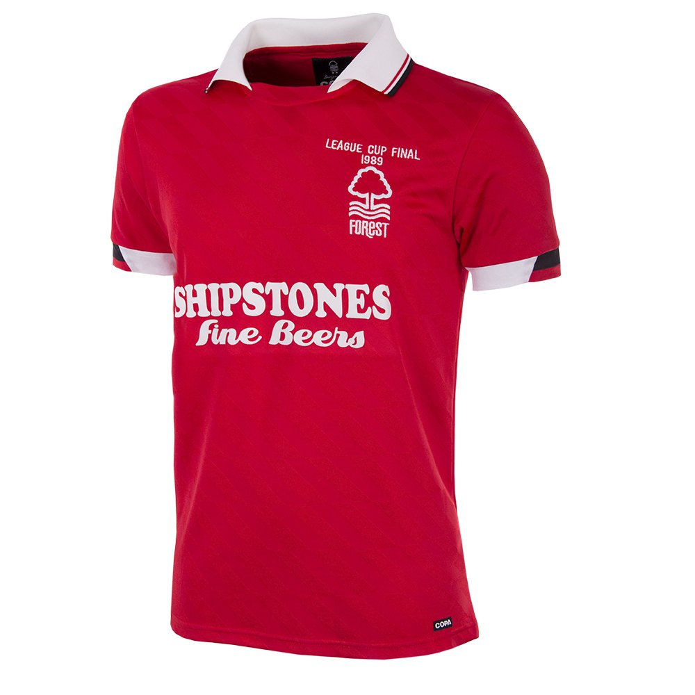 Copa Nottingham Forest 1988-1989 Retro Short Sleeve T-shirt Rot XS Mann von Copa