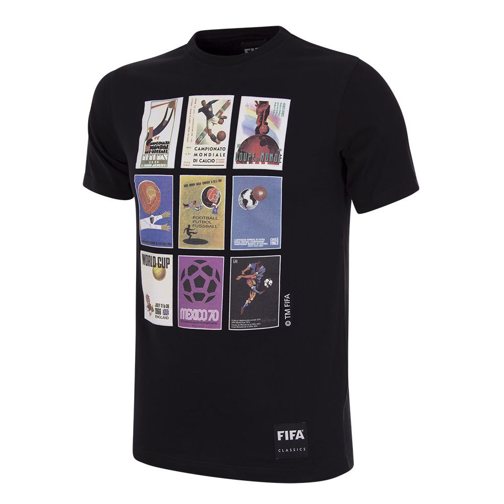 Copa World Cup Collage Poster Short Sleeve T-shirt Schwarz XL Mann von Copa